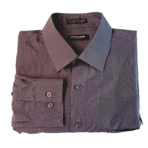 Pierre Cardin Slim Fit Collar Dress Shirt | EUC | Small Checkered